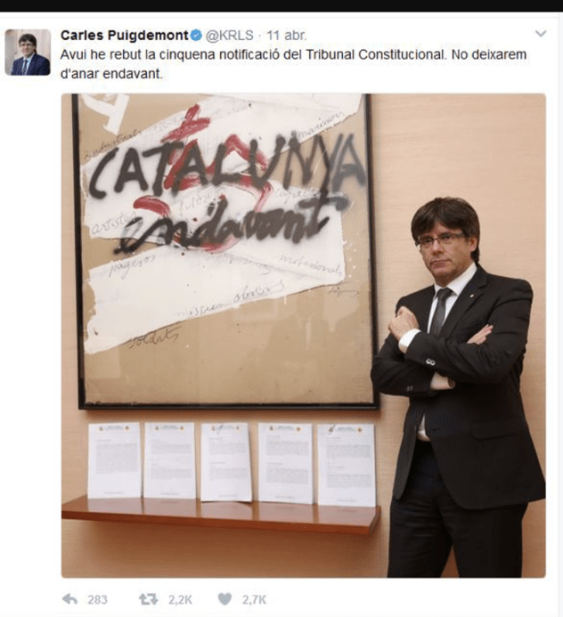 Es Puigdemont el nuevo Hitler