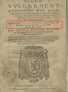 sermo jaume II