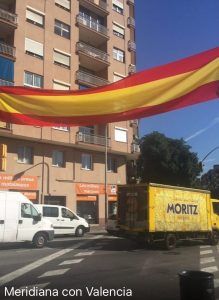 Barcelona bandera española