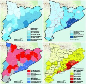 Piden formar una nueva CC.AA. española con Barcelona y Tarragona. Mapas-estadisticos-de-Catalun%CC%83a-300x294