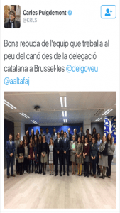 Puigdemont delegació Bruseles