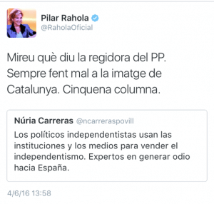Rahola quinta columna