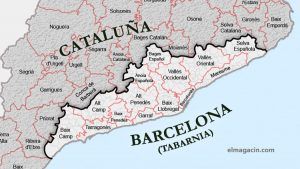 Piden formar una nueva CC.AA. española con Barcelona y Tarragona. TABARNIA-mapa-de-Barcelona-en%CC%83-magacin-300x169