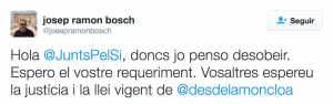 Bosch Puigdemont impuestos