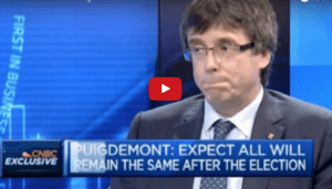 Carles Puigdemont CNBC